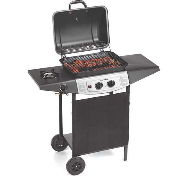 Ompagrill Barbecue a GAS a 2 Fuochi MOD. GAS 4939 Double - OMPAGRILL - Immagine 2
