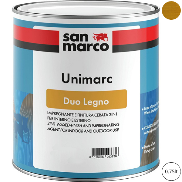 SAN Marco Unimarc DUO Impregnante/FINITURA Legno Frassino LT 0,75 - SAN MARCO - Immagine 1