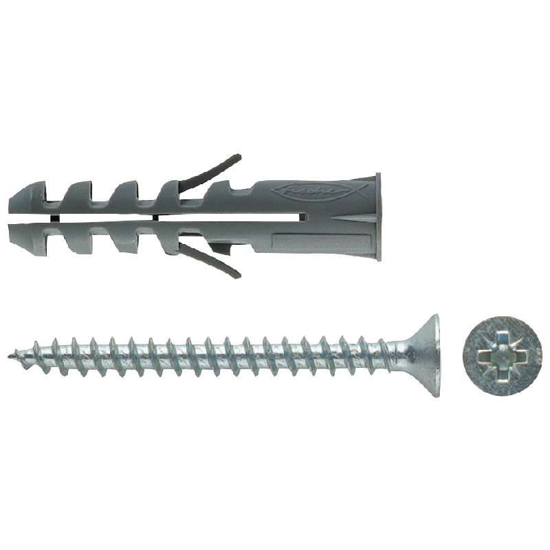 Fischer Tassello Sc-V in Nylon con Collare e con Vite Testa Svasata Piana (TSP) - FISCHER - Immagine 3