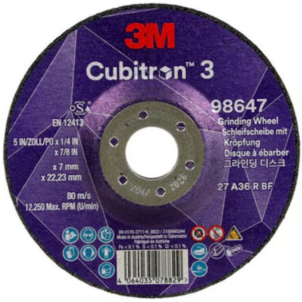 3M Cubitron III Disco da Sbavo T27 - 3M