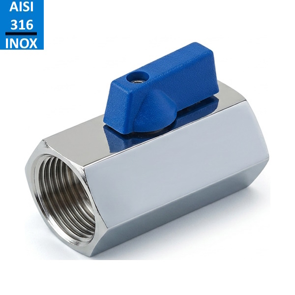 GT Comis ART. 1012 Valvola a Sfera Miniball in Acciaio INOX Aisi 316 F/F - G.T. COMIS
