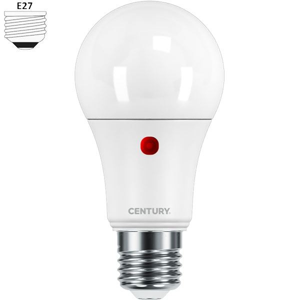 Century Lampadina LED Goccia Sensor Crepuscolare 11W E27 3000K 1050LM - CENTURY ITALIA