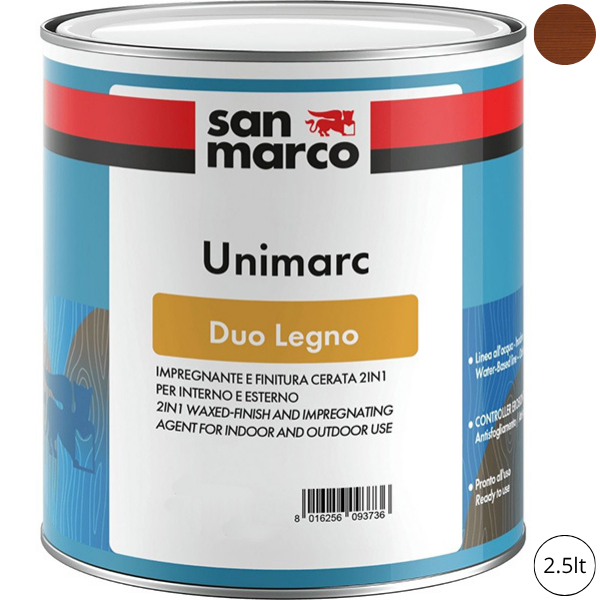 SAN Marco Unimarc DUO Impregnante/FINITURA Legno Teak LT 2,5 - SAN MARCO - Immagine 1
