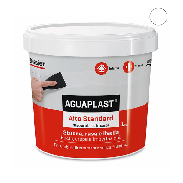 Aguaplast Alto Standard Stucco in Pasta Bianco KG 1 - AGUAPLAST