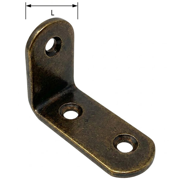 MINUTEX Squadrette Reggipiani MM 35X25 Acciaio Bronzato CONF.PZ4 - MINUTEX - Immagine 2
