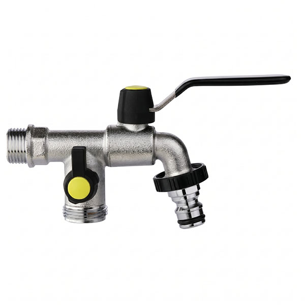 Aquajet Rubinetto con Presa Supplementare e Innesto Rapido Attacco 1/2" - AQUAJET