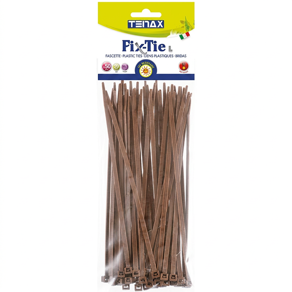 TENAX Fascette Multiuso ART. FIX-TIE L MM200 Colore Marrone PZ50