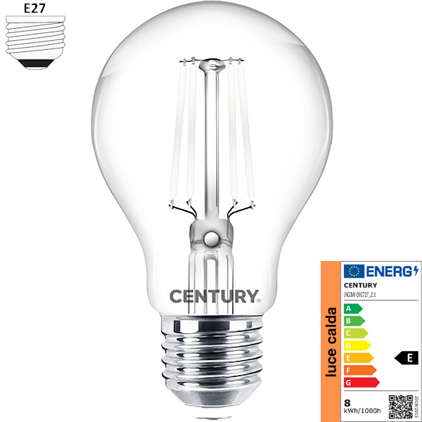 Century Lampadina LED Incanto White Goccia 230V E27 2700K - CENTURY ITALIA - Immagine 5