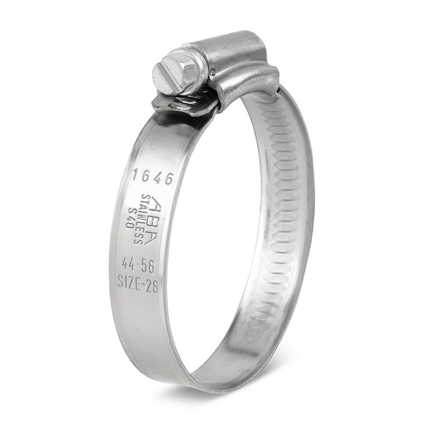 ABA Fascetta Stringitubo Banda Piena in Acciaio INOX Aisi 304 (W4) - ABA - Immagine 2