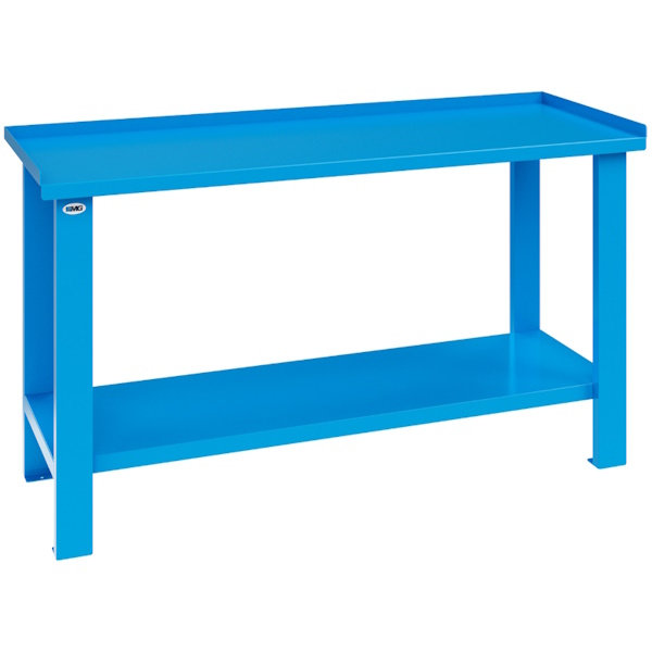MG Banco da Lavoro con Piano in Acciaio MM1500X700X890 BLU RAL 5015 - 545