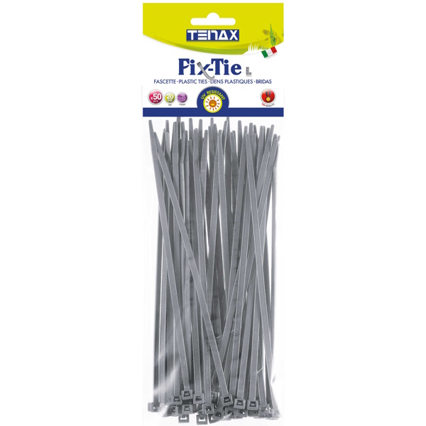 TENAX Fascette Multiuso ART. FIX-TIE L MM200 Colore Argento PZ50