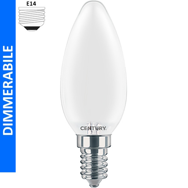Century Lampadina LED Incanto Saten Dimmerabile 230V E14 IP20
