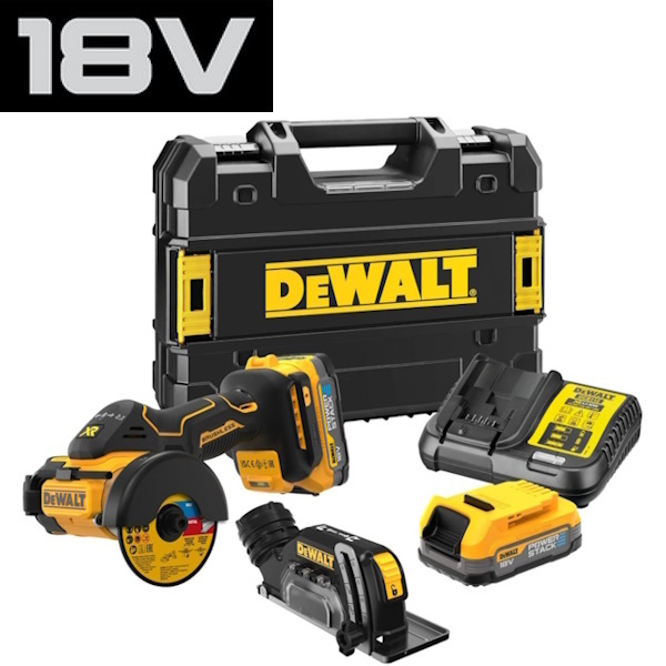 Dewalt Mini Troncatrice a Batteria 18V 1,7AH ART. DCS438E2T-QW - DEWALT
