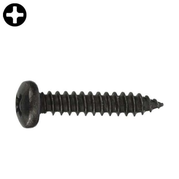 Vite Autofilettante Testa Cilindrica (TC) a Croce PH Zincata Nera UNI 6954 - RENAUDO PRO