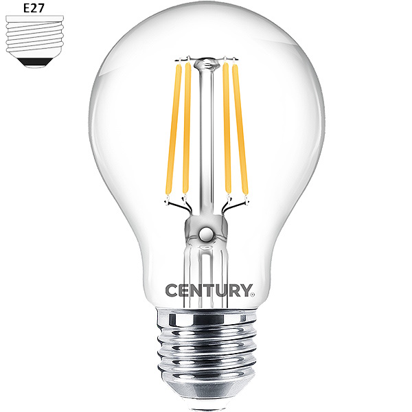 Century Lampadina LED Incanto Goccia Filamento 230V E27 IP20