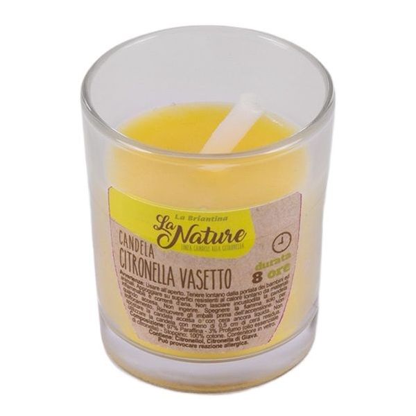 La Briantina Candela alla Citronella in Vasetto di Vetro D.CM5,5 - LA BRIANTINA