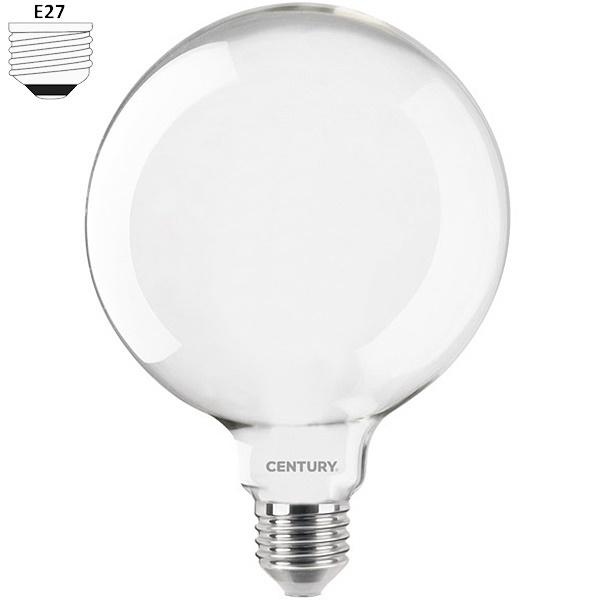 Century Lampadina LED Incanto Saten Globo 230V E27 IP20