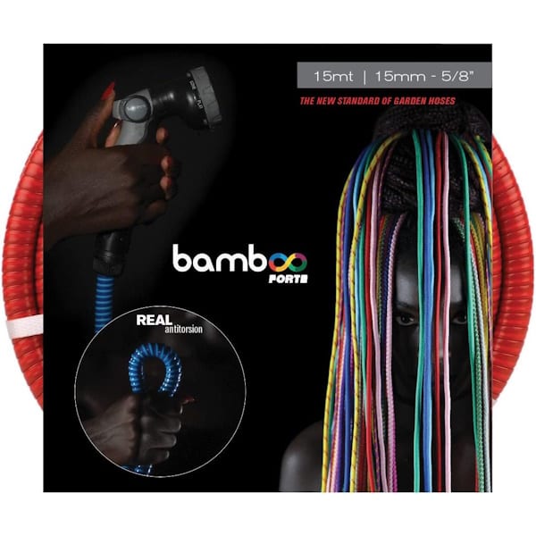 RR Italia Bamboo Forte Tubo D.MM 12,5 con Lancia e Raccordi MT.15 Rosso - RR ITALIA - Immagine 1