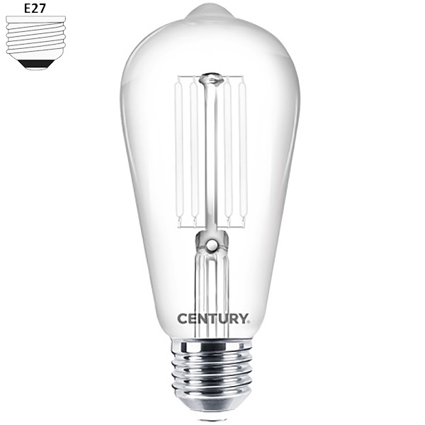 Century Lampadina LED Incanto White Edison 230V 7,5W E27 2700K 806LM - CENTURY ITALIA
