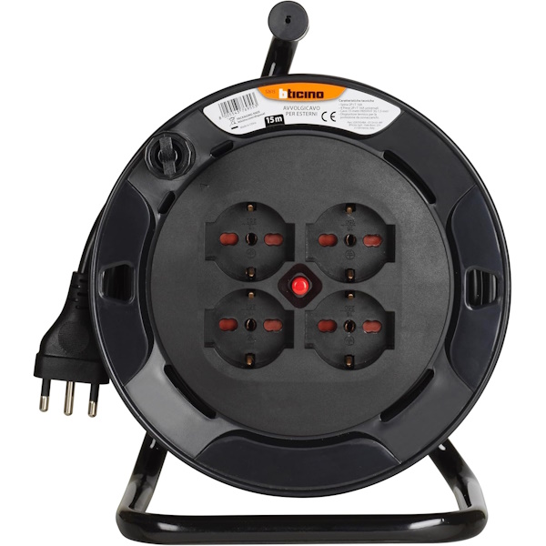 Bticino Avvolgicavo con Cavo e Spina 16A 230V - BTICINO - Immagine 2