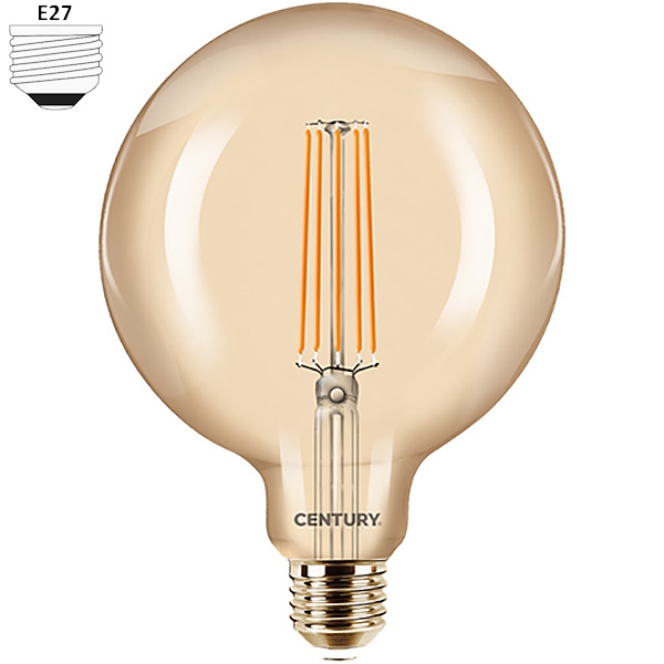 Century Lampadina LED Incanto Epoca Globo G125 230V 8W E27 2200K 806LM - CENTURY ITALIA