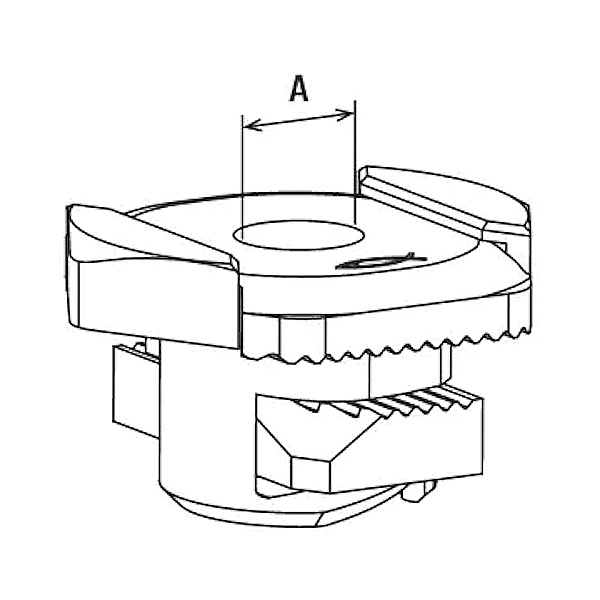 Fischer Samontec Dado AD Aggancio Rapido FSM 31 CLIX M per Profili FLS - FISCHER - Immagine 2