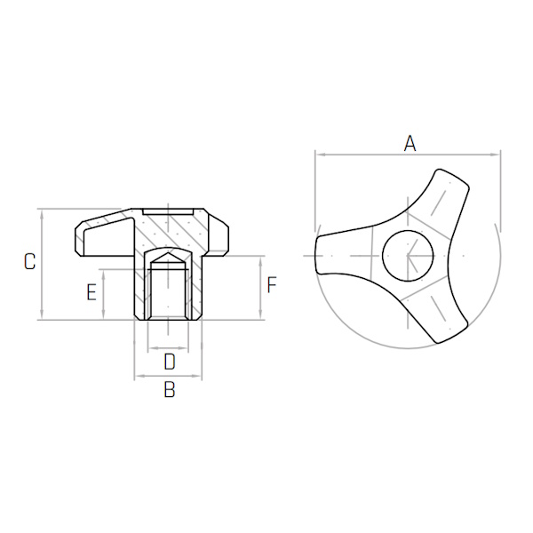 Gamm Volantino 3 Punte MOD. V3/B - GAMM - Immagine 2