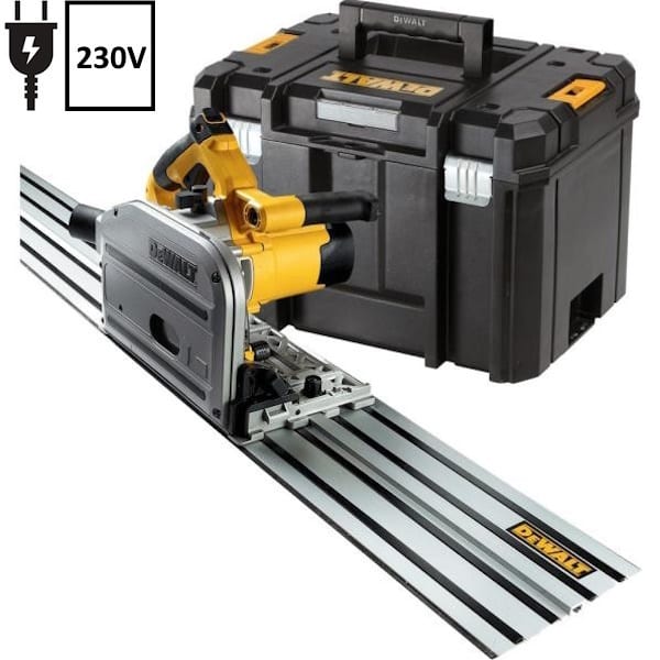Dewalt Sega AD Affondamento con Guida MOD. DWS520KTR-QS Potenza 1300W - DEWALT