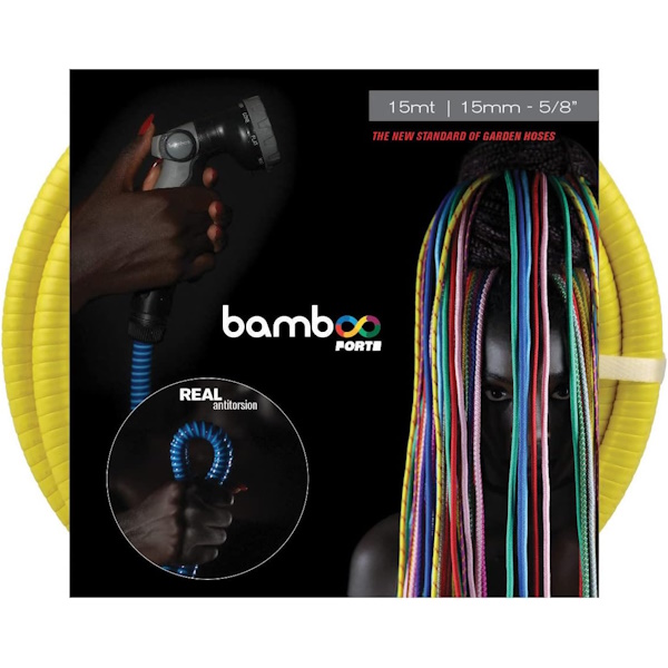 RR Italia Bamboo Forte Tubo D.MM 12,5 con Lancia e Raccordi MT.15 Giallo - RR ITALIA - Immagine 1