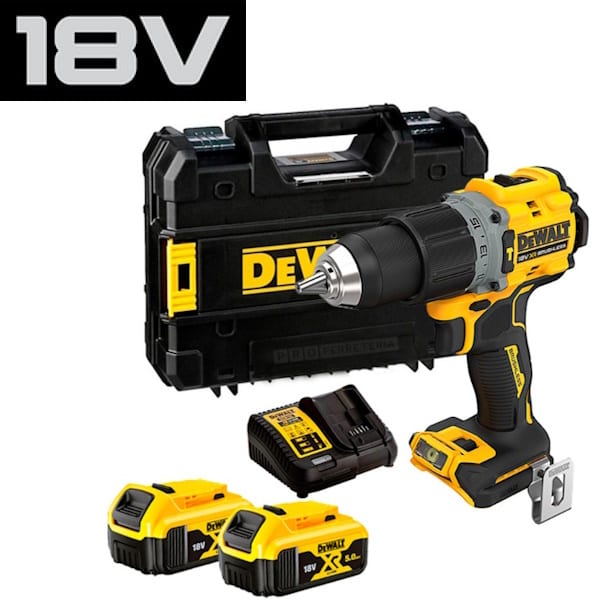 Dewalt Trapano Avvitatore a Percussione a Batteria 18V 2AH DCD805E2T-QW - 596