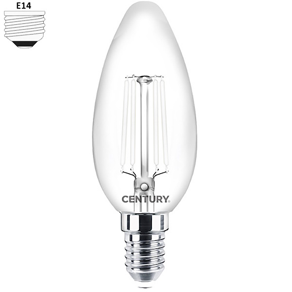 Century Lampadina LED Incanto White Oliva 230V 4,5W E14 2700K 470LM