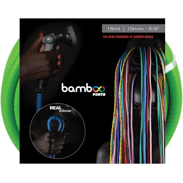 RR Italia Bamboo Forte Tubo D.MM 12,5 con Lancia e Raccordi MT.15 Verde - RR ITALIA - Immagine 1