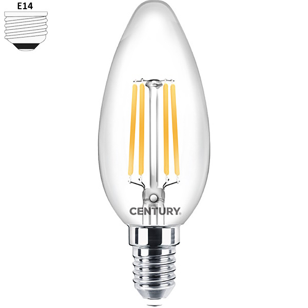 Century Lampadina LED Incanto Mini Candela 230V E14 IP20
