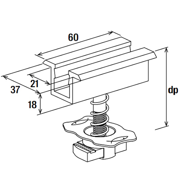 Fischer SOLAR-FIX Morsetto PMC Preassemblato Centrale - FISCHER - Immagine 2