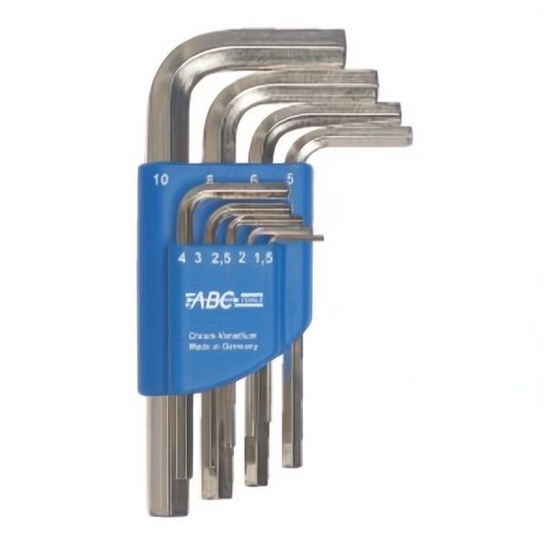 ABC Tools Serie 9 Chiavi Maschio Esagonali da MM1,5 a MM10 - ABC TOOLS