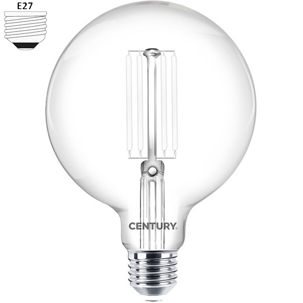 Century Lampadina LED Incanto White Globo G125 230V 13W E27 2700K 1521LM - CENTURY ITALIA
