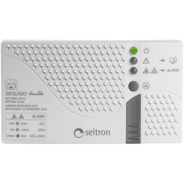 Seitron Rilevatore di Fughe GAS Metano e CO Segugio Plus Double - SEITRON