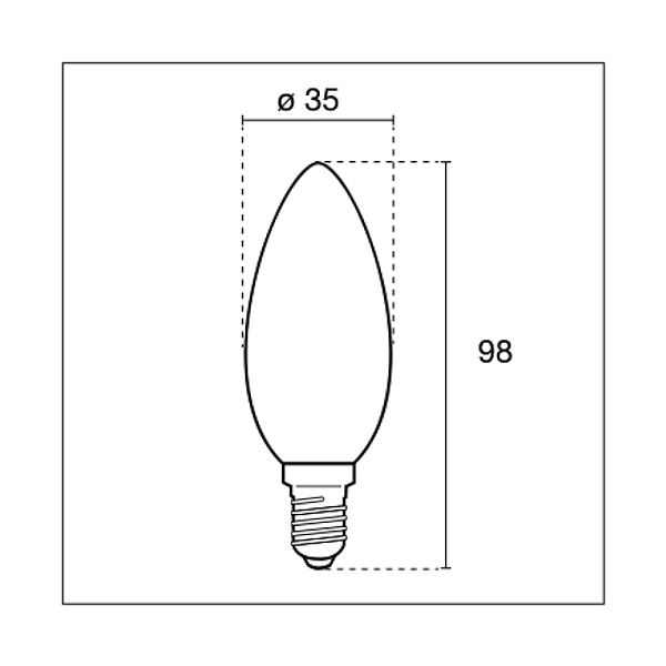Century Lampadina LED Incanto Candela Saten 230V E14 IP20 - CENTURY ITALIA - Immagine 2