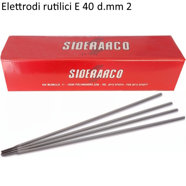 Siderarco Elettrodi Rutilici E40 in Scatola
