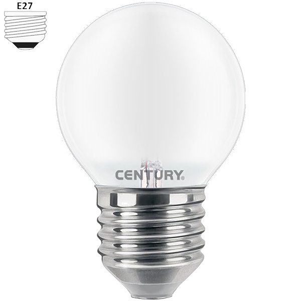 Century Lampadina LED Incanto Mini Globo Saten 230V E27 IP20